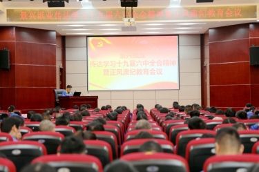 金彩汇官网纸业召开“传达学习十九届六中全会精神暨正风肃纪教育会议”